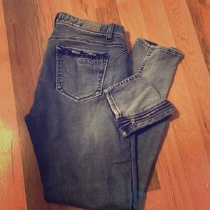 Express REROCK low rise Ankle zip Jean legging